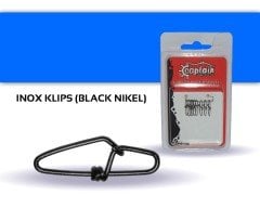 Captain 5017 Sahte Balık Klipsi Snap Strong 10'lu Paket Black Nikel