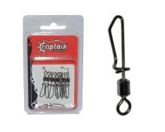 Captain 5027 Kilitli Klips Speed 10'lu Paket Black Nikel