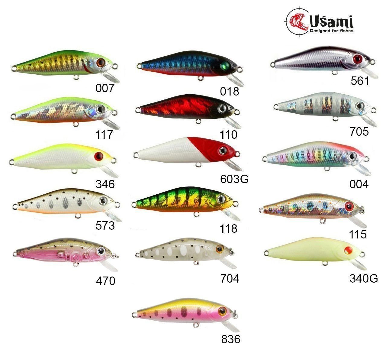 Usami Minn Shad 58F-SR 4.6 G Maket Balık 340G