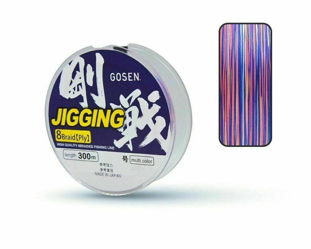 Gosen Jigging Braid PE 8 Örgü Jig ve Tai Rubber İpi 300mt Multi 1.5 PE