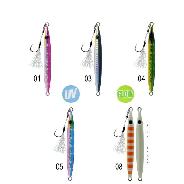 Captain 3632 Crawler Jigger 60gr Light Jig Suni Yem