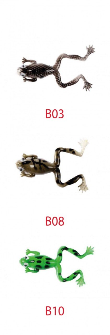 Mutant 3599 Killer Frog 6cm 3'lü Silikon Kurbağa Suni Yem Renk: B03