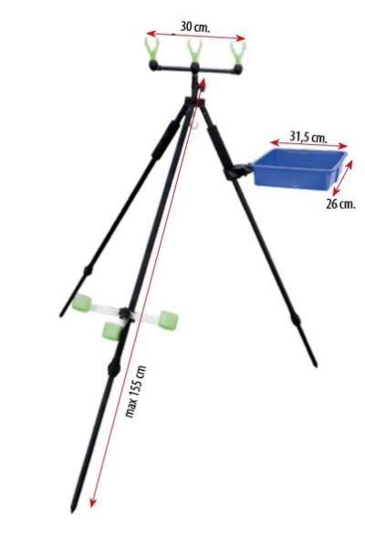 Lineaeffe 6313040N Tripod Teleskobik Ayarlanabilir Tablalı Kamış Sehpası 155cm