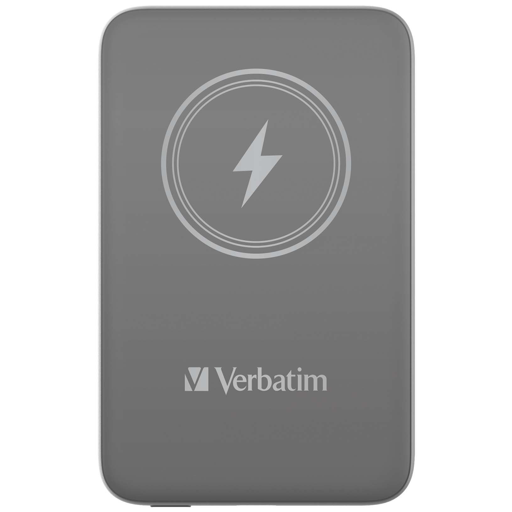 VERBATIM 32249 Magsafe 10000 Mah Manyetik Kablosuz Gri Powerbank