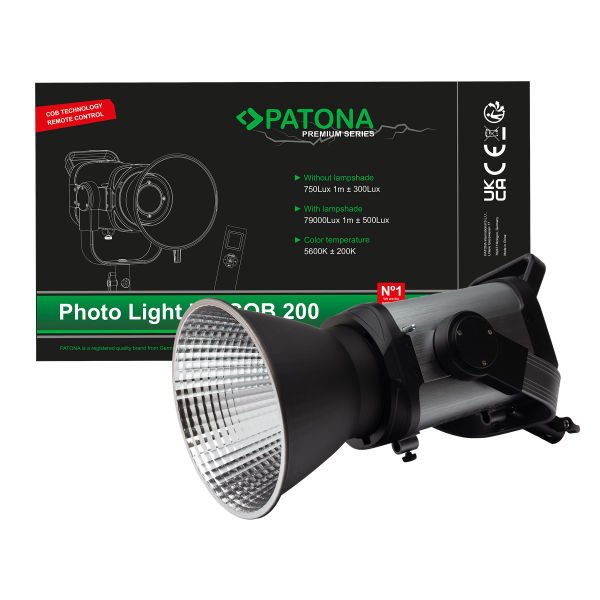 PATONA Premium COB-200 Bi Color APRC Video Işığı