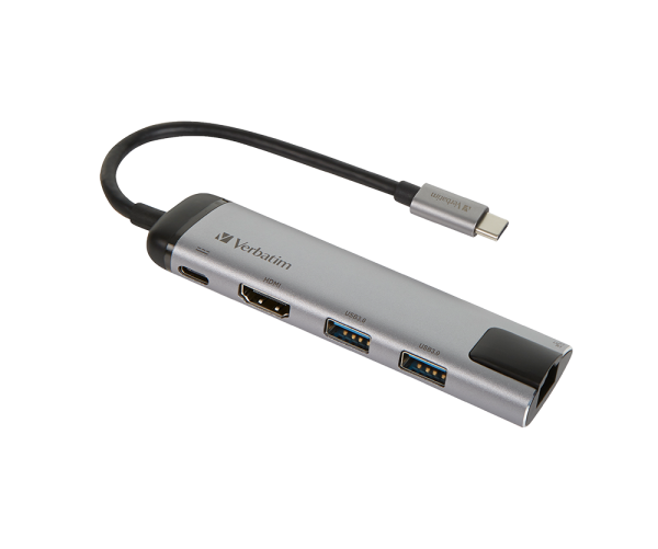 Verbatim USB-C Çok Bağlantılı Hub (2’ li USB) RJ45