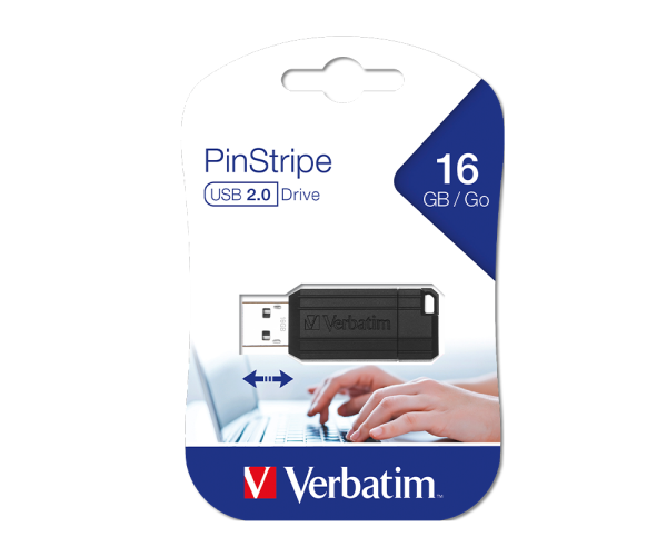 Verbatim 16GB PinStripe USB Sürücü