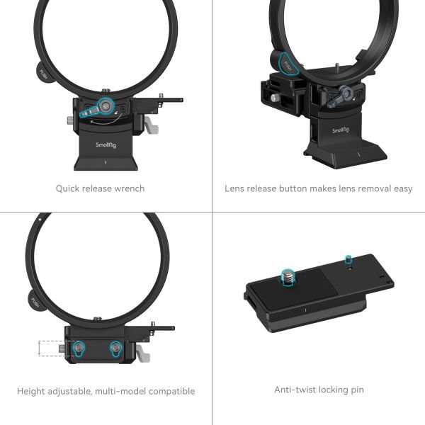 SmallRig 4305 FUJIFILM'e GFX Serisi İçin Döndürülebilir Yataydan Dikeye Montaj Plakası Kiti