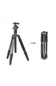 Benro C-0690T B00 Carbon Fiber Travel Angel Tripod Top Kafa ile