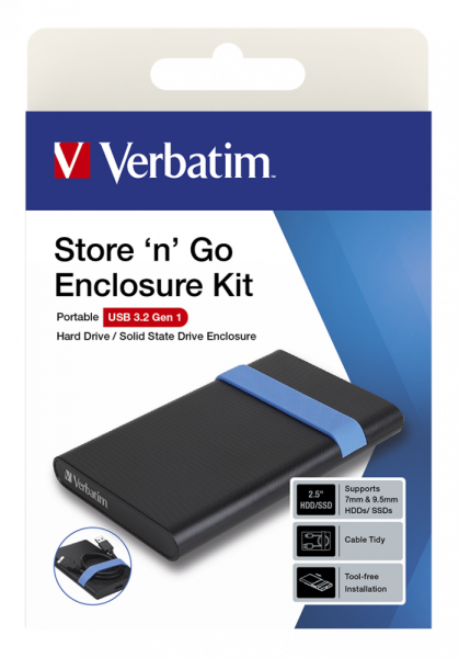 VERBATIM 53106 - 2.5'' STORE 'N' GO ENCLOSURE KIT USB 3.2 GEN 1