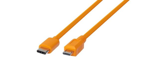 Tether Tools TetherPro USB-C to 2.0 Micro-B 5-Pin 4.6 m Bağlantı Kablosu