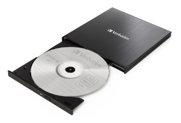 VERBATIM 43886 - EXTERNAL SLIMLINE CD/DVD WRITER USB 3.2 GEN 1/USB-C