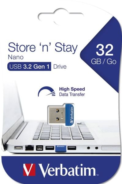 Verbatim 32GB STORE 'N' STAY NANO USB 3.2 GEN 1 DRIVE