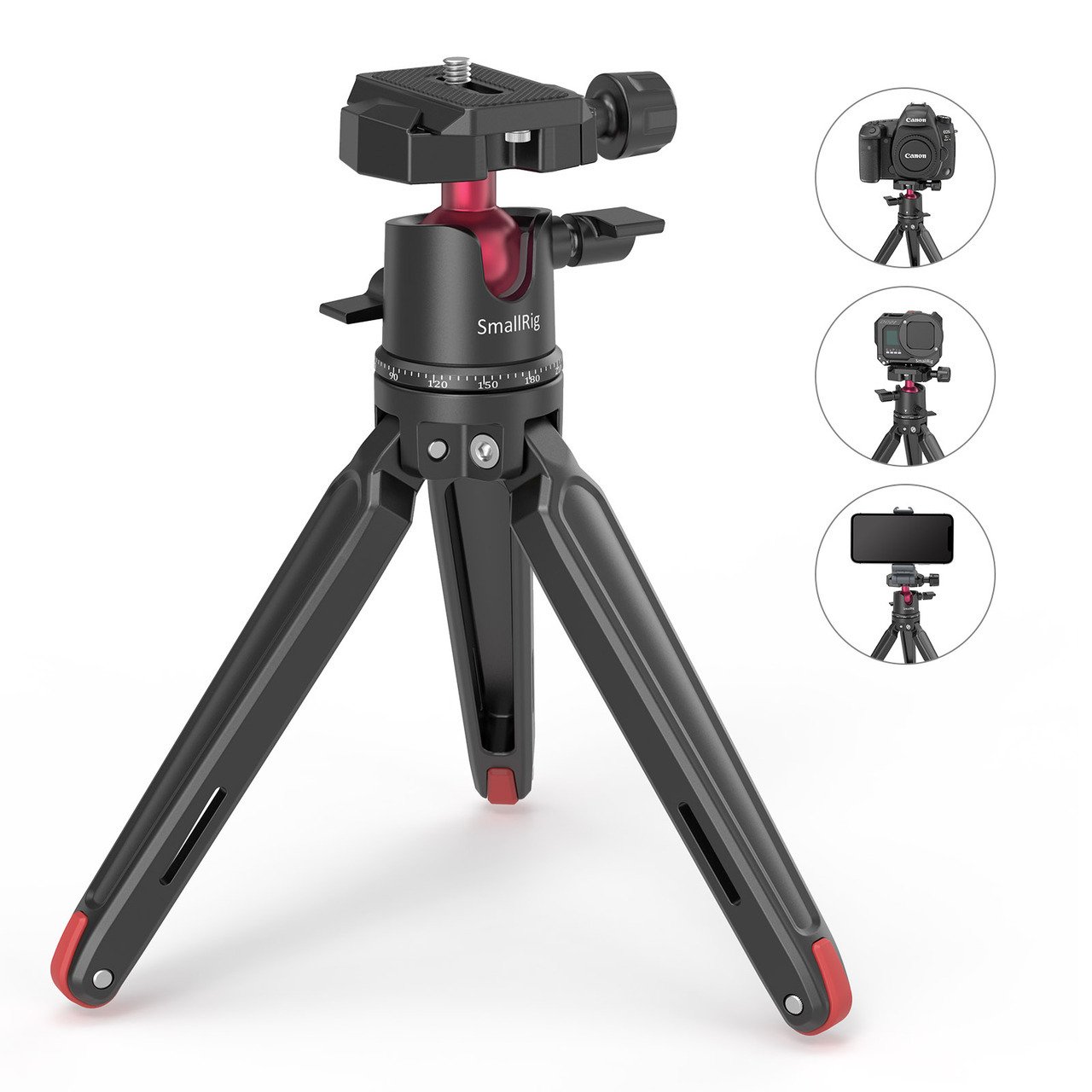 SmallRig BUT2664 Panoramik Top Kafalı Masa Üstü Mini Tripod