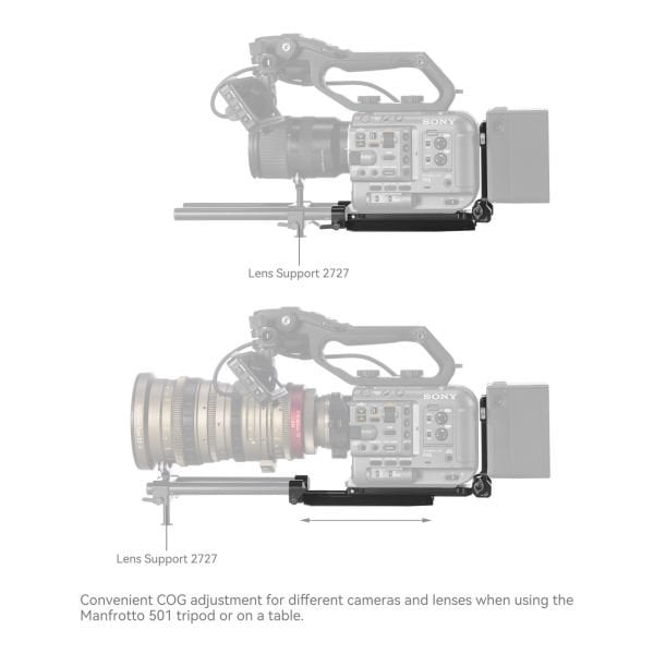 SmallRig 4323 Sony FX6 Canon C70 Sinema Kameraları için  V-Mount Pil Montaj Plakası Kiti