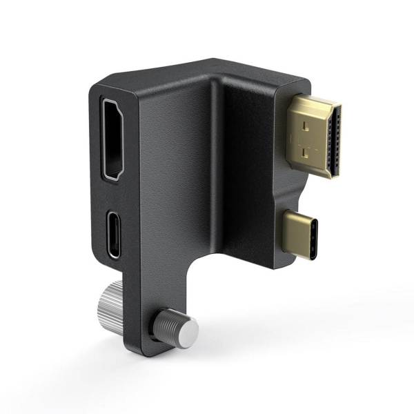 SmallRig AAA2700 BMPCC 4K Kafesi için HDMI ve Type-C Dik Açı Adaptörü