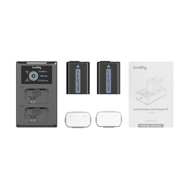 SmallRig 3818 NP-FW50 Batarya ve Şarj Cihazı Kiti
