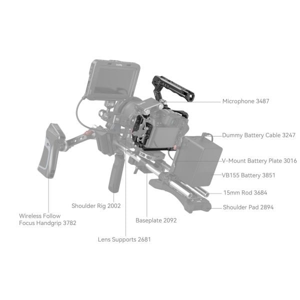 SmallRig 4520 Nikon Z 6III  için  Kamera Kafesi Kiti