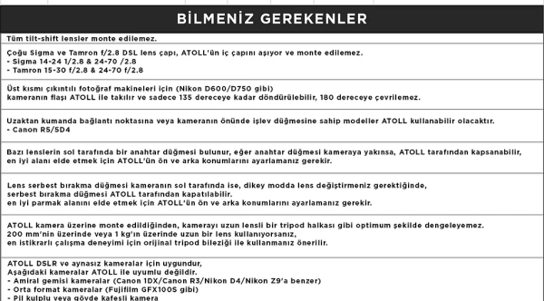 Corner Atoll Sony için Siyah Dikey Çekim Aparatı