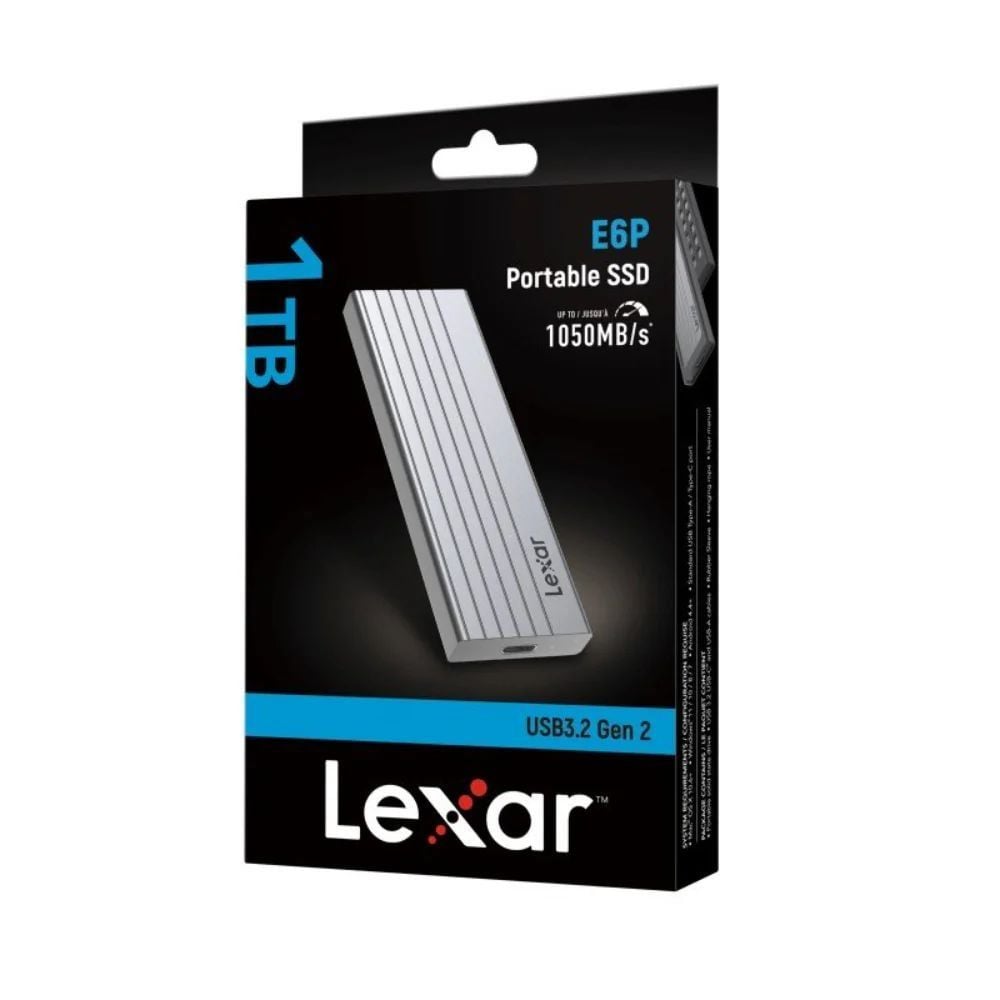 Lexar E6P Taşınabilir SSD 1TB R1050/W1000