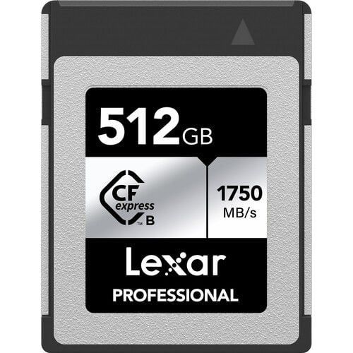 Lexar 512GB Professional CFexpress Type B Card SILVER Serisi