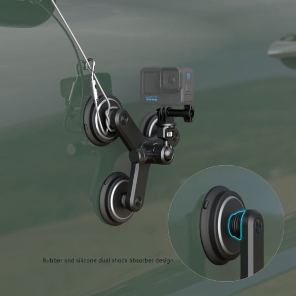 SmallRig 4468 Üçlü Manyetik Vakumlu Montaj Destek Seti Aksiyon Kameraları için