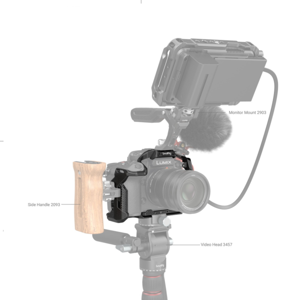 SmallRig 3440  Panasonic LUMIX GH6 için Black Mamba Serisi Kamera Kafesi