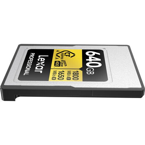 Lexar 640B Professional GOLD CFexpress 4.0 Type A Hafıza Kartı 1800 MB/s Read  1650 MB/s Write