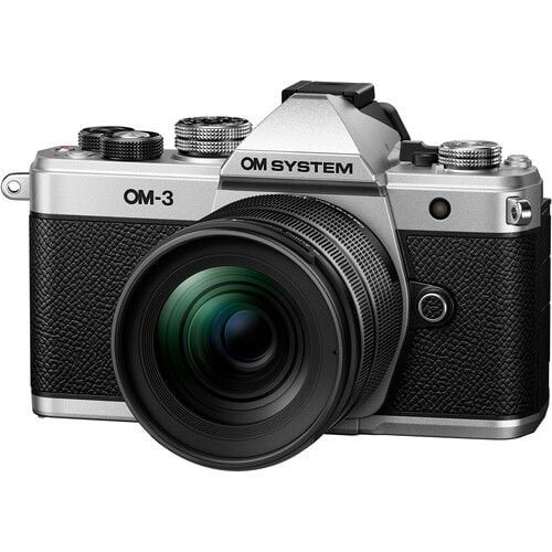 OLYMPUS OM SYSTEM OM-3 BODY SILVER + 12-45mm F4 PRO Kıt  V210051SW000