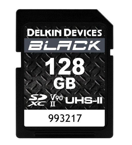 Delkin Devices 128GB Black UHS-II SDXC V90 Hafıza Kartı