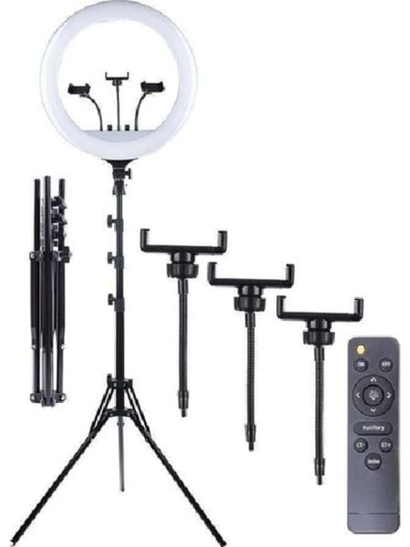 DP Rl-18 Ring Light 18 Inc Selfie Işığı Kumandalı Youtuber Makyaj Vlog Blog Tiktok Çekimi