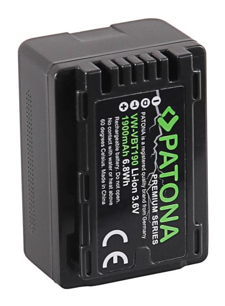 PATONA 1258 Premium Battery f. Panasonic VW-VBT190