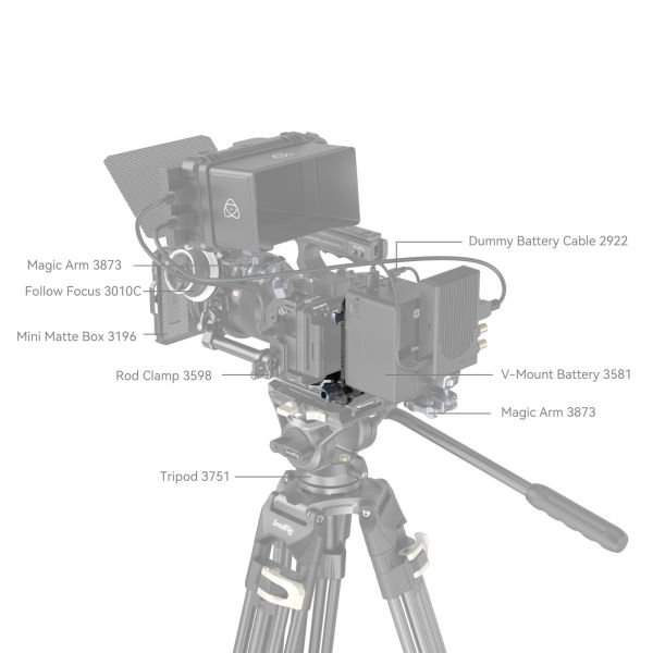 SmallRig 4064B  V-Mount Pil Montaj Sistemi