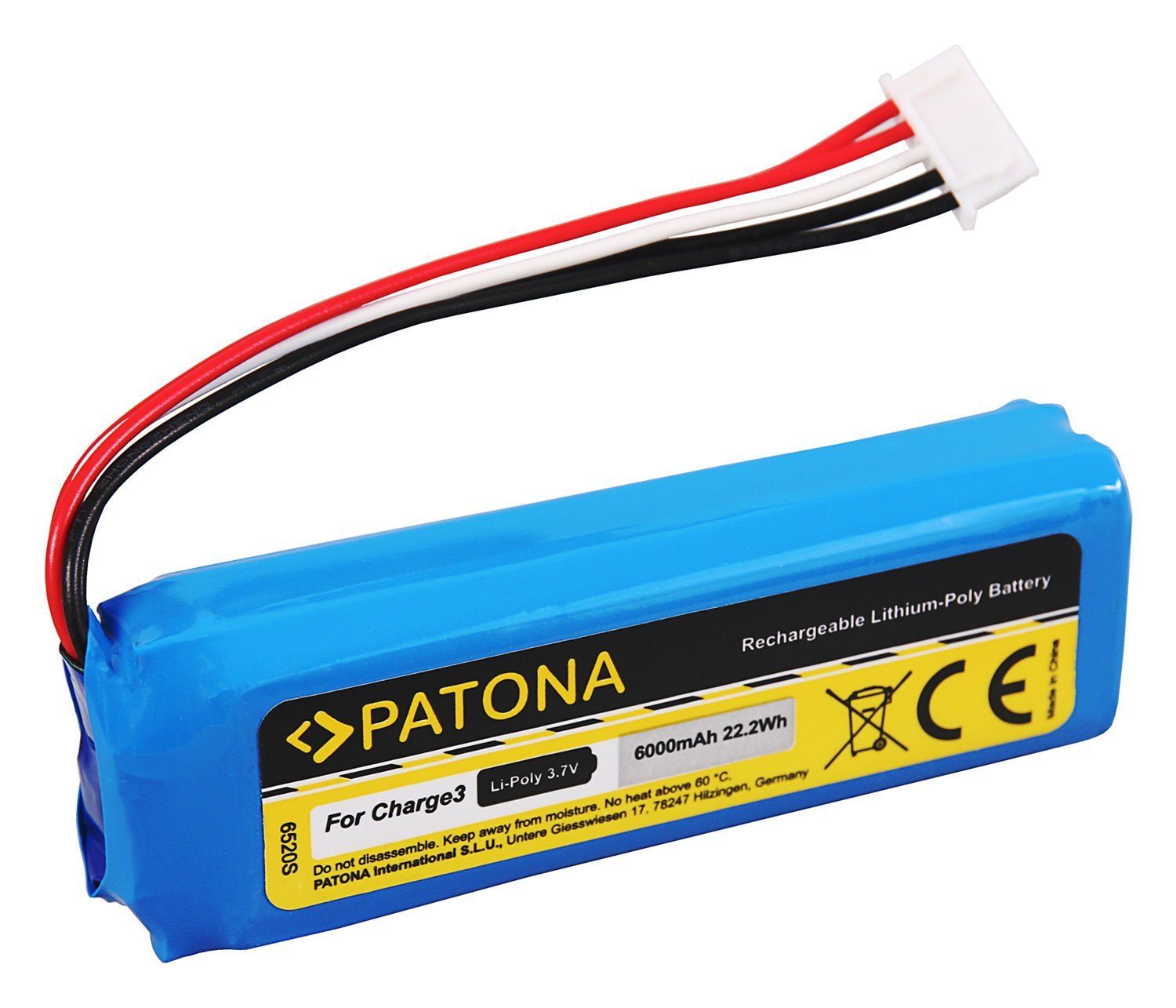 PATONA 6520D Battery f. JBL Charge 3 BL GSP102910A