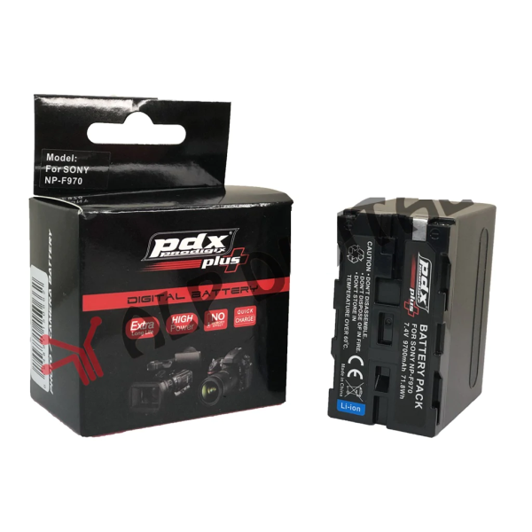 Pdx NP-F970D Kamera ışık Monitör Pili 9700mAh