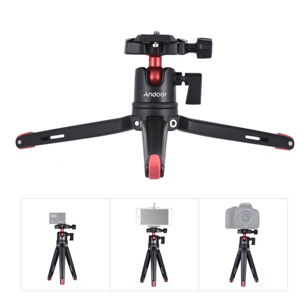 Andoer D4957 Mini El Seyahat Masa Tripod