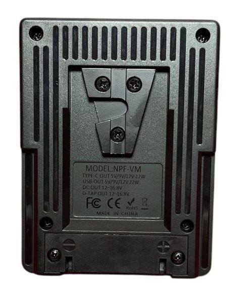 Andoer NPF-VM  NP-F550 / F750 / F970  Piller için  V-Montaj Dönüştürücü Adaptörü