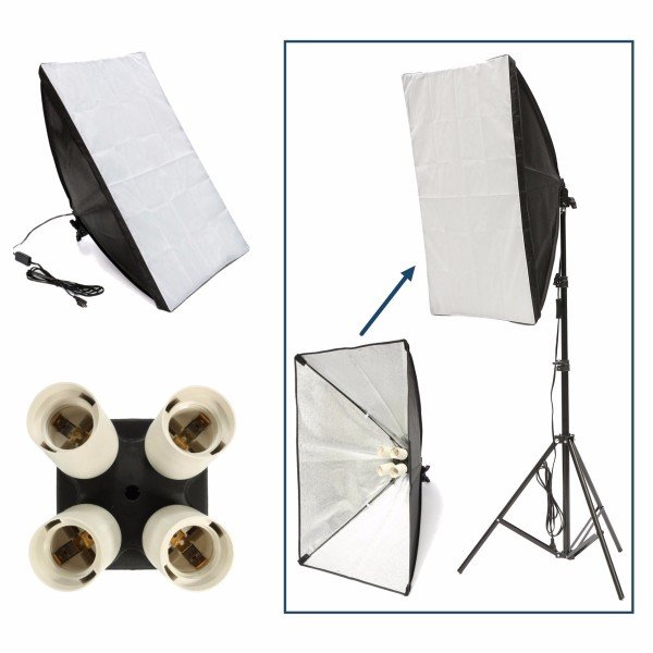 OEM Marka D5074  50x70 Tekli Kit Softbox Video Çekim Işığı (Ampül Dahil Değildir)