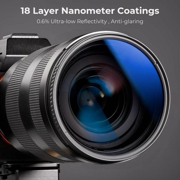 K&F Concept NANO-K SERIES 72mm HMC-CPL Filtre Ultra İnce Çok Kaplamalı