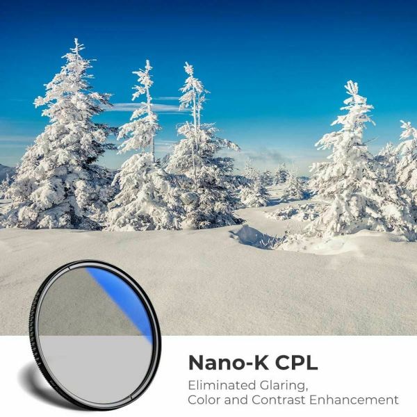 K&F Concept NANO-K SERIES 62mm HMC-CPL Filtre Ultra İnce Çok Kaplamalı