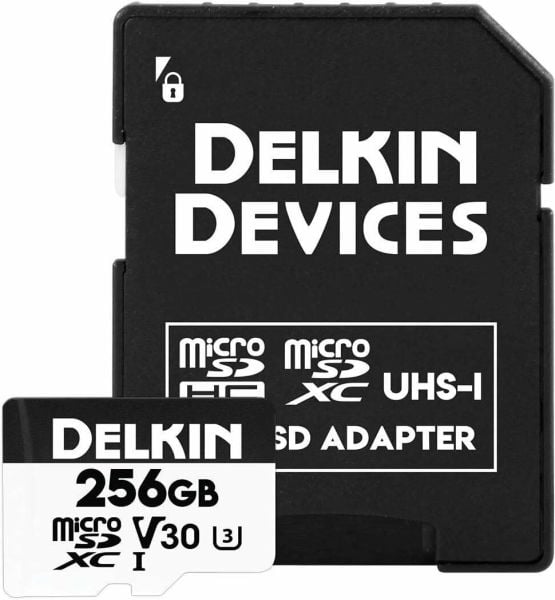 Delkin Devices 256GB V30 microSD Read 100MB/s Hafıza Kartı