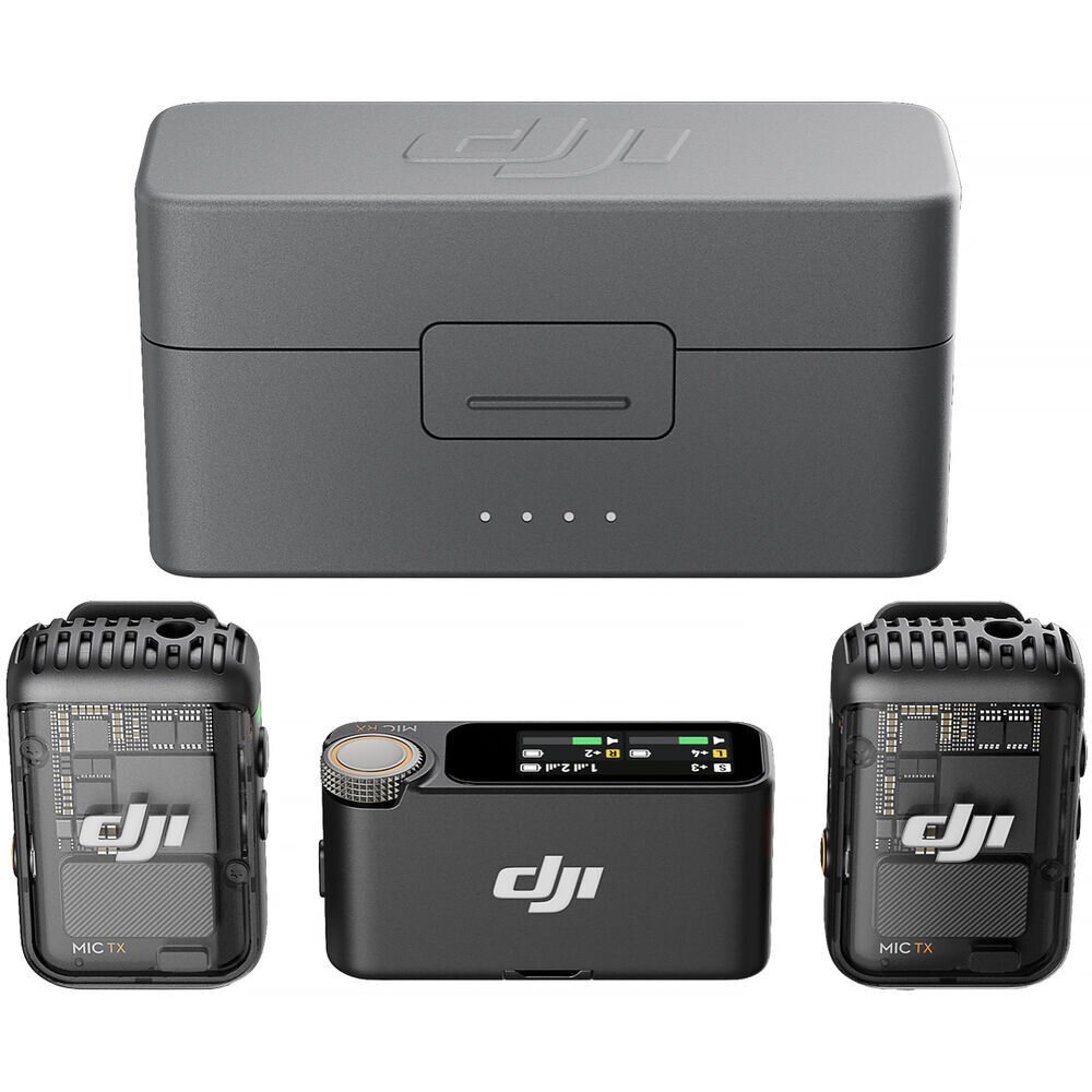 DJI Mic 2 (2 Kişilik) Kompakt Dijital Kablosuz Mikrofon