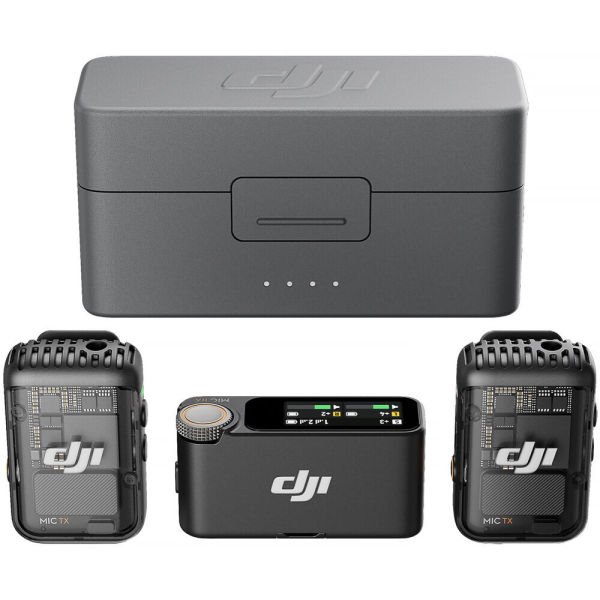 DJI Mic 2 (2 Kişilik) Kompakt Dijital Kablosuz Mikrofon