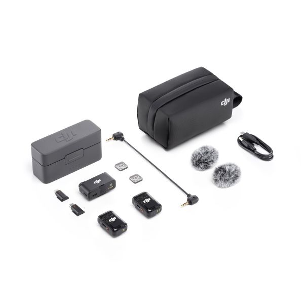 DJI Mic 2 (2 Kişilik) Kompakt Dijital Kablosuz Mikrofon