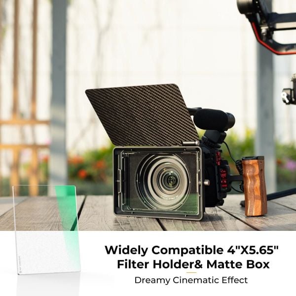 K&F NANO-X Black Mist 1/4  4x5.65 Filtre Tilta ve SmallRig ve Diğer Matbox ile Uyumlu 4mm HD Optik Cam