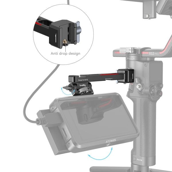 SmallRig 3026B DJI RS 2 / RSC 2 / RS 3 / RS 3 Pro / RS 3 Mini / RS 4 / RS 4 Pro  için  Monitör Montaj Desteği