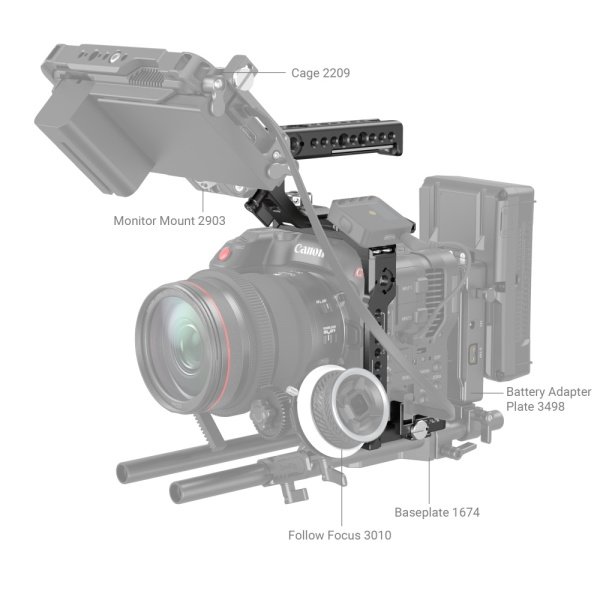 SmallRig 3899 Canon EOS C70 için El Kiti