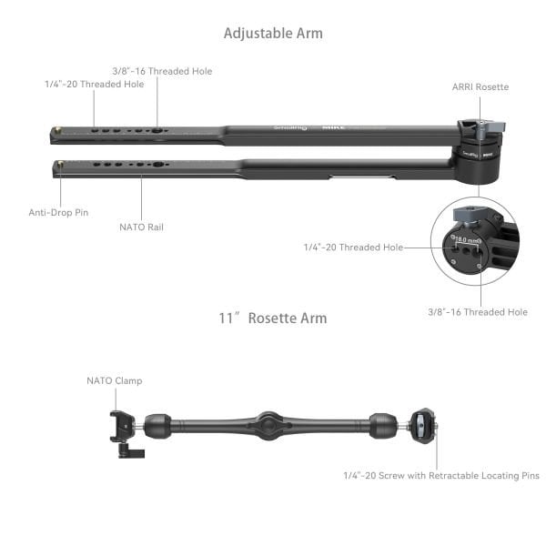 SmallRig MD4362 X Kameralar için Magic Arm Kiti