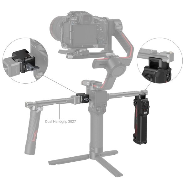 SmallRig 3949 DJI RS Serisi için Kablosuz Kontrol Tutacağı