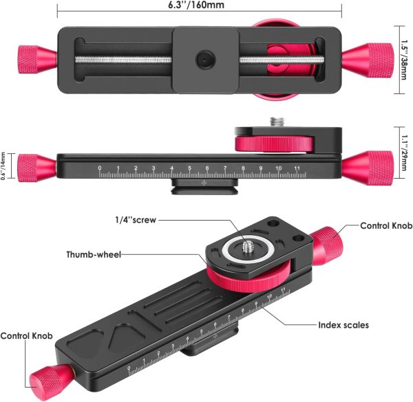 Andoer W-160 Makro Fotoğraf Tripod Başlığı